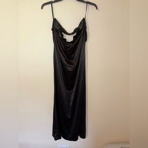 Women’s Caracilia Satin Black Dress Size Medium NWT